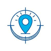 locatie pin pictogram vector