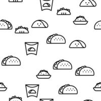taco burrito vector naadloos patroon
