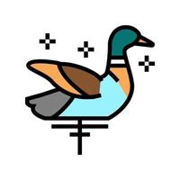 gevulde lokvogel voor eend kleur pictogram vectorillustratie vector