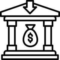 pictogram bankstortingsregel vector