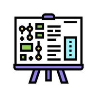 technisch rapport kleur pictogram vectorillustratie vector