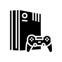 videogames heren vrije tijd glyph pictogram vectorillustratie vector