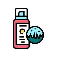 spray voor dierlijke wol kleur pictogram vectorillustratie vector