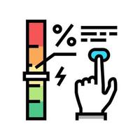 economie en energiebesparing kleur pictogram vectorillustratie vector