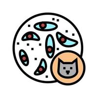 toxoplasmose ziekte kleur pictogram vectorillustratie vector