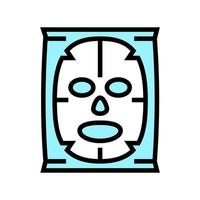 gezichtsmasker schoonheid accessoire kleur pictogram vectorillustratie vector