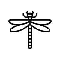 libel insect lijn pictogram vectorillustratie vector