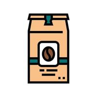 koffie doos kleur pictogram vectorillustratie vector