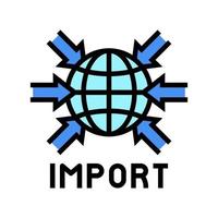 import transport kleur pictogram vector vlakke afbeelding