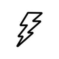 bliksem storm orkaan pictogram vector. geïsoleerde contour symbool illustratie vector