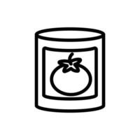 tomaat vector pictogram. geïsoleerde contour symbool illustratie