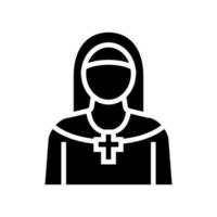 non christendom glyph pictogram vectorillustratie vector