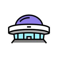 bouw planetarium kleur pictogram vectorillustratie vector