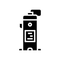 industriële luchtcompressor glyph pictogram vectorillustratie vector