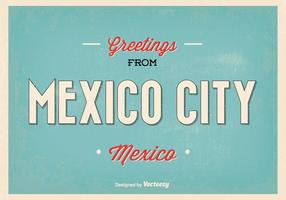 Retro Illustratie van de Groet van Mexico van de Stad vector