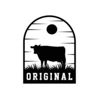boerderij logo ontwerp sjabloon vectorillustratie vector