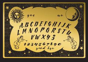 Golden Ouija Board vector