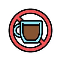 koffie drinken verslaving kleur pictogram vectorillustratie vector