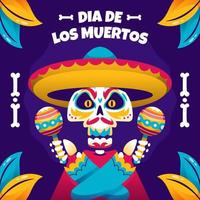 dia de los muertos concept vector