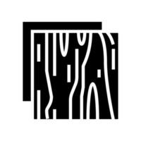 houten isolatielaag glyph pictogram vectorillustratie vector