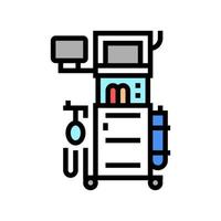 anesthesie machine kleur pictogram vectorillustratie vector