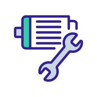 elektrische motor pictogram vector overzicht illustratie