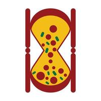 pizza zandloper logo vector sjabloon