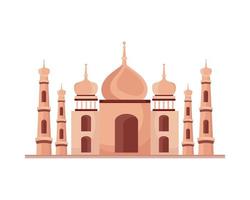 taj mahal india moskee vector