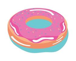 Drijvend zwembad met donuts vector