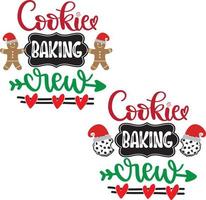 cookie bakploeg kerst vector bestand