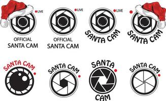 santa cam vector, kerst vector, santa vector