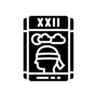 tarotkaarten astrologische glyph pictogram vectorillustratie vector