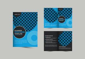 tweevoudige brochure, zakelijk, bureau, creatief, marketing, sjabloon, afdrukken, a4, vector