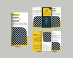 driebladige brochure, zakelijk, bureau, creatief, marketing, sjabloon, afdrukken, a4, vector