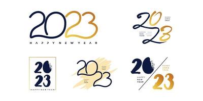 2023 logo-ontwerpvector met creatief uniek concept voor premium vector voor projectwerk