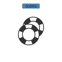 lifeboy iconen symbool vector-elementen voor infographic web vector