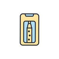 frisdrank machine iconen symbool vector-elementen voor infographic web vector