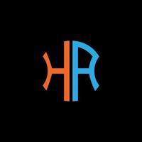 ha letter logo creatief ontwerp met vectorafbeelding, abc eenvoudig en modern logo-ontwerp. vector
