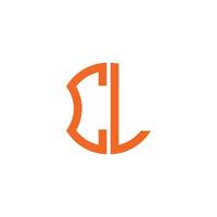 cl letter logo creatief ontwerp met vectorafbeelding, abc eenvoudig en modern logo-ontwerp. vector
