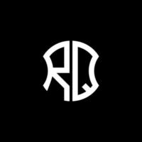 rq letter logo creatief ontwerp met vectorafbeelding, abc eenvoudig en modern logo-ontwerp. vector