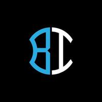 bi letter logo creatief ontwerp met vectorafbeelding, abc eenvoudig en modern logo-ontwerp. vector