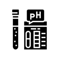 ph bodem testen glyph pictogram vectorillustratie vector