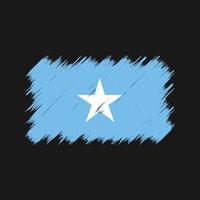 Somalië vlag borstel. nationale vlag vector