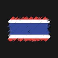 Thailand vlag borstel. nationale vlag vector