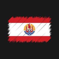 frans polynesië vlag penseelstreken. nationale vlag vector