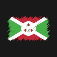 Burundese vlagborstel. nationale vlag vector