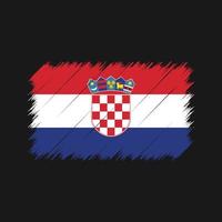 kroatië vlag penseelstreken. nationale vlag vector