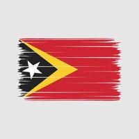 Oost-Timor vlag penseelstreken. nationale vlag vector