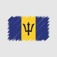 barbados vlag penseelstreken. nationale vlag vector