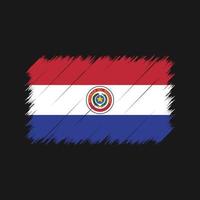 paraguay vlag penseelstreken. nationale vlag vector